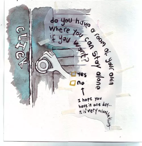 do you have a room of your own where you can stay alone if you want? -yes -no (I hope you have it one day... it is very valuable thing...)