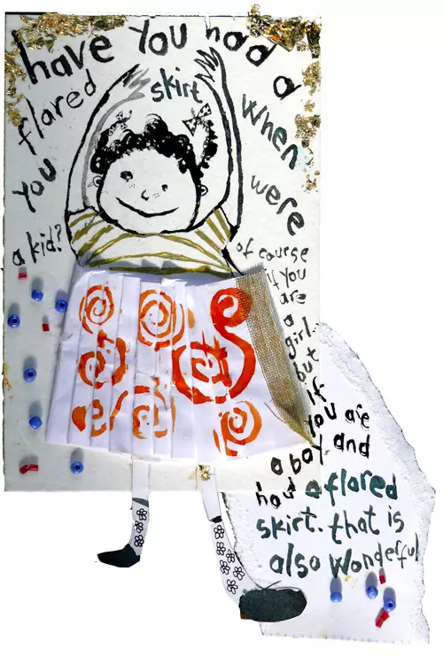 have you had a flared skirt when you were a kid? of course if you are a girl but if you are a boy and had a flared skirt that is also wonderful