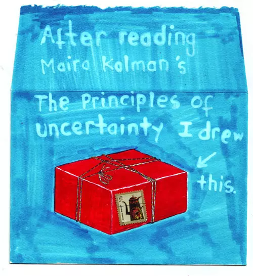 After reading Maira Kolman's The Principles of uncertainty I drew this.