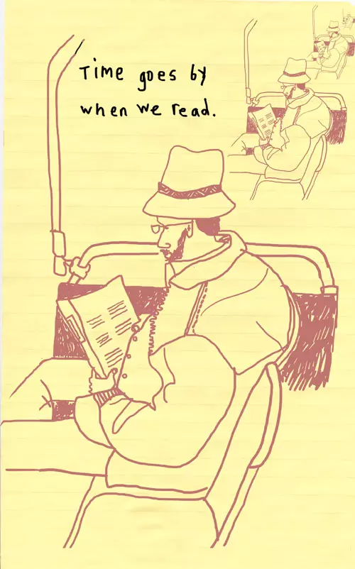 Time goes by when we read.