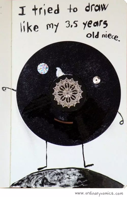 I tried to draw like my 3.5 years old niece. 